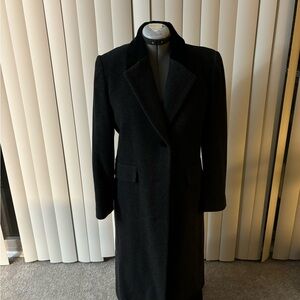 Vintage Forecaster of Boston Wool Black Long Coat Women’s 8 USA EXC